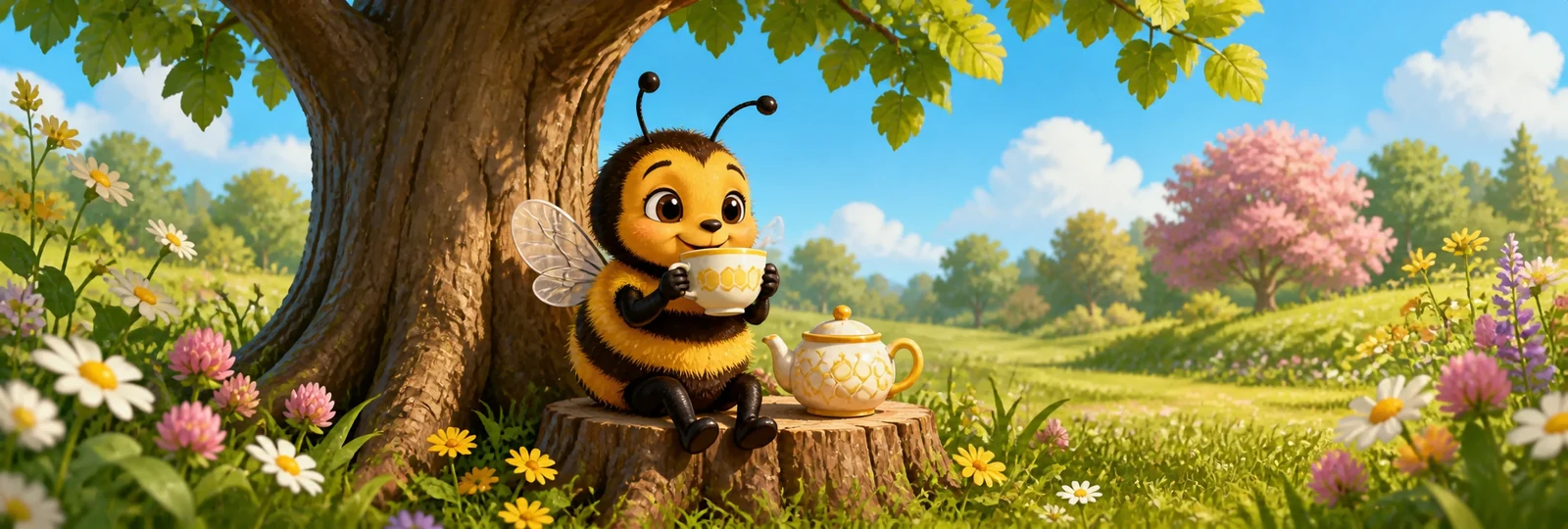 Illustration for Bee Tea