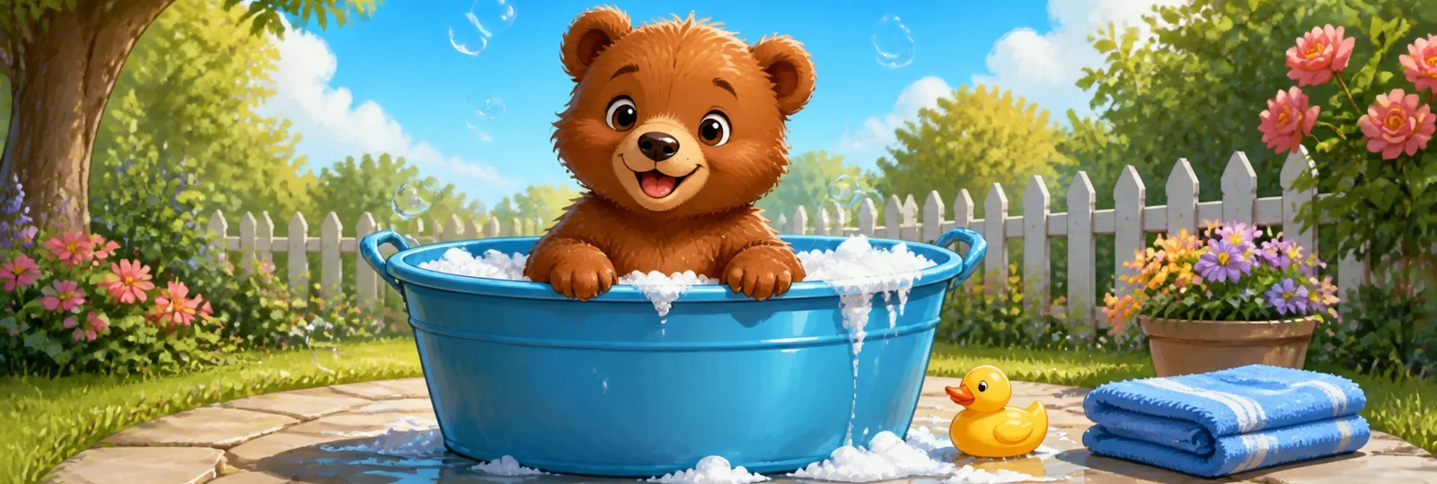 Illustration for Cub in a Tub