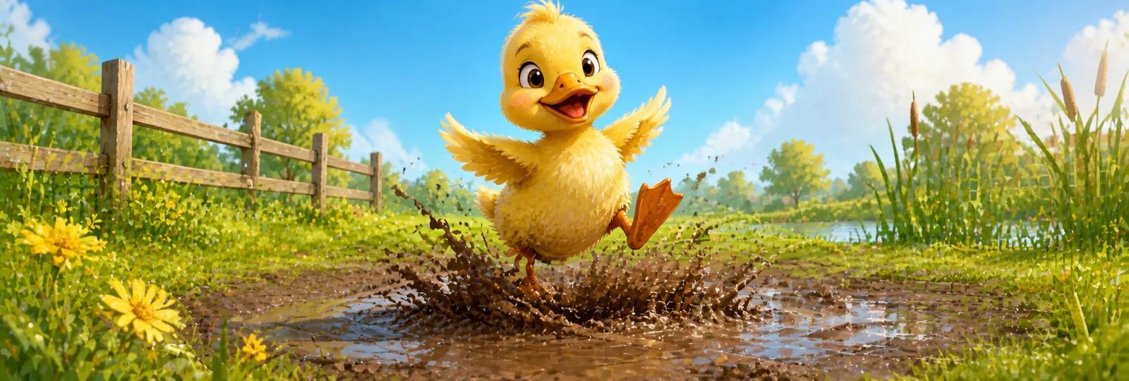 Illustration for Duck Mud Dance