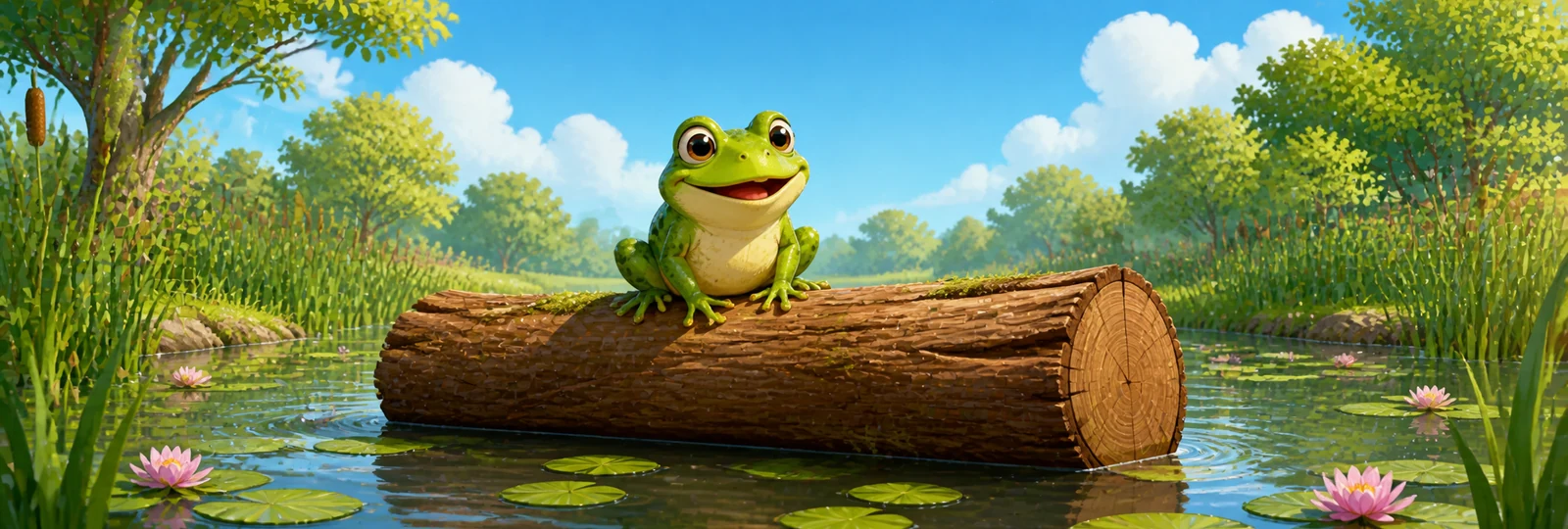 Illustration for Log Frog