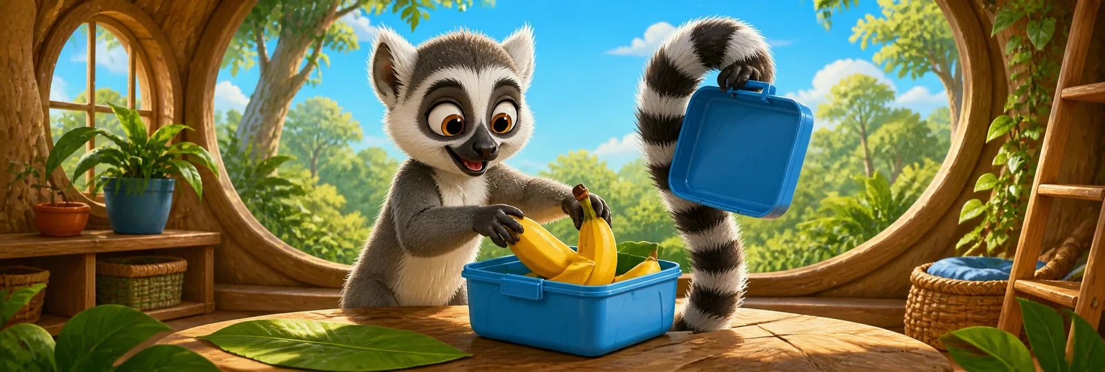 Illustration for Lemur Lunch