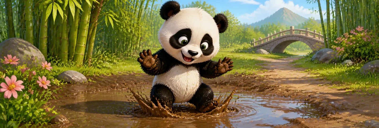 Illustration for Panda Puddle