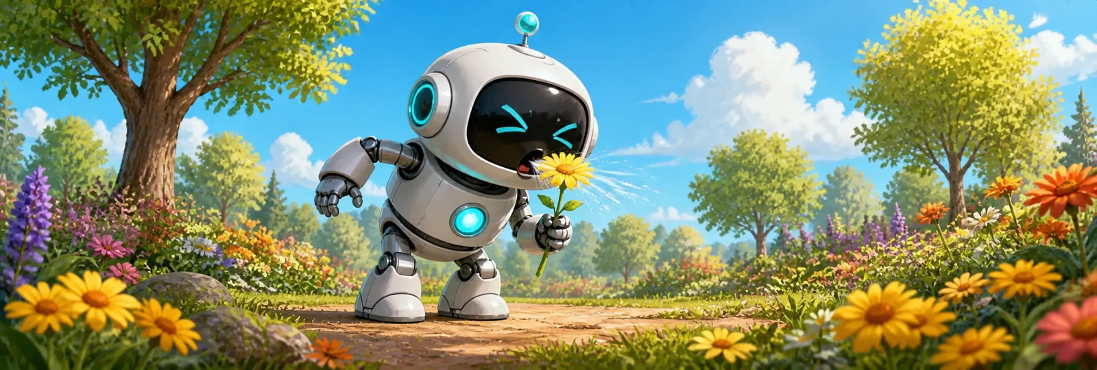 Illustration for Robot Sneeze